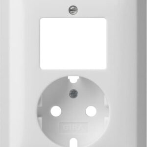 Abd. Kombi AusWe/SCHUKO System 55 Reinweiß Gira 092803