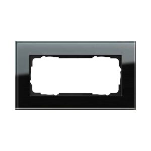 Abdeckrahmen 2f o.M. Gira Esprit G Schwarz Gira 100205