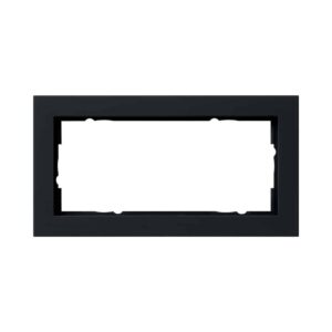 Abdeckrahmen 2f o.M. Gira E2 Schwarz m Gira 100209