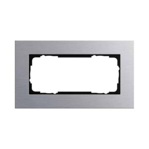 Abdeckrahmen 2f o.M. Gira Esprit Aluminium Gira 100217