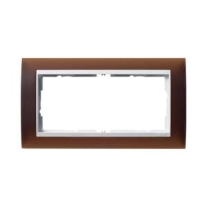 Abdeckrahmen 2f o.M. Zwischenr. RW Gira Event Opak Dklbraun Gira 1002331