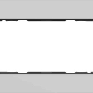 Abdeckrahmen 2f o.M. Gira Esprit Alum.Grau m(lack.) Gira 1002405