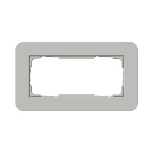 Abdeckrahmen 2f o.M. Gira E3 Grau/Reinweiß Gira 1002412