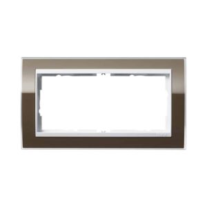 Abdeckrahmen 2f o.M. Zwischenr. RW Gira Event Klar Braun Gira 1002763
