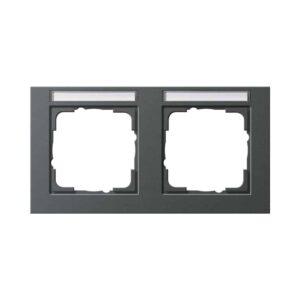 Abdeckrahmen 2f waager. BSF Gira E2 Anthrazit Gira 109223