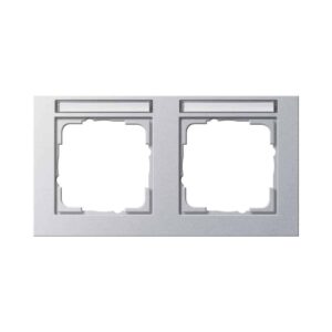 Abdeckrahmen 2f waager. BSF Gira E2 F Alu Gira 109225