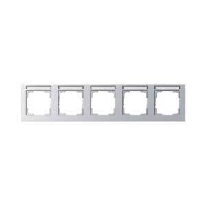 Abdeckrahmen 5f waager. BSF Gira E2 F Alu Gira 109525