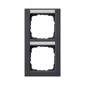 Abdeckrahmen 2f senkr. BSF Gira E2 Anthrazit Gira 110223
