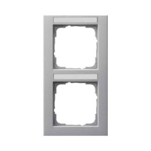 Abdeckrahmen 2f senkr. BSF Gira E2 F Alu Gira 110225