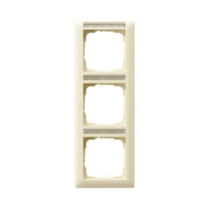 Abdeckrahmen 3f senkr. BSF Standard 55 Cremeweiß Gira 110301