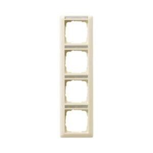 Abdeckrahmen 4f senkr. BSF Standard 55 Cremeweiß Gira 111401