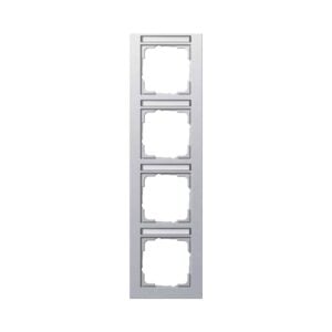 Abdeckrahmen 4f senkr. BSF Gira E2 F Alu Gira 111425
