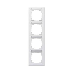Abdeckrahmen 4f senkr. BSF Gira E2 Reinweiß Gira 111429
