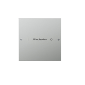 Wippenset 1f beschr. System 55 Edelstahl Gira 2131602