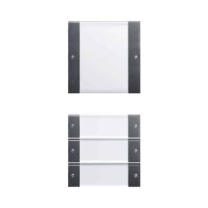 Wippenset 4f (1+3) BSF System 55 Klar/Anthrazit Gira 213428