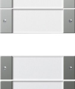 Wippenset 6f (3+3) BSF System 55 Klar/Edelstahl Gira 2136600