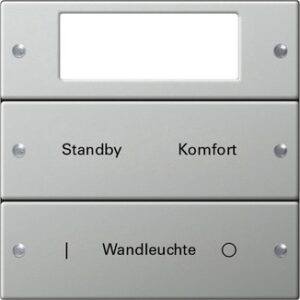 Wippenset 2f Plus beschr. System 55 Edelstahl Gira 2142602