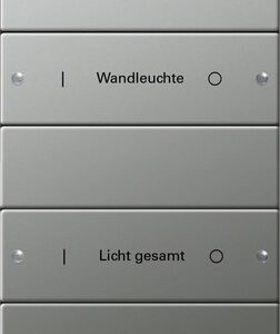 Wippenset 5f Plus (2+3) beschr. System 55 Edelstahl Gira 2145602