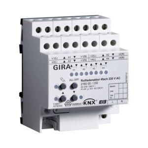Rollladenaktor 4f AC 230 V Hand KNX REG Gira 216000