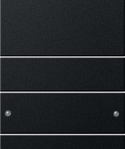 Wippenset 4f (1+3) System 55 Schwarz m(lack.) Gira 2184005