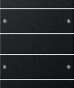Wippenset 5f Plus (2+3) System 55 Schwarz m(lack.) Gira 2195005
