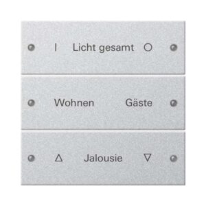 Wippenset 3f beschr. System 55 F Alu(lack.) Gira 220326