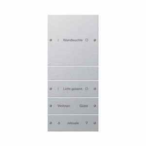 Wippenset 4f (1+3) beschr. System 55 F Alu(lack.) Gira 220426