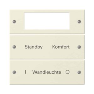 Wippenset 2f Plus beschr. System 55 Cremeweiß(lack.) Gira 221201
