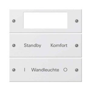 Wippenset 2f Plus beschr. System 55 Reinweiß m(lack.) Gira 221227