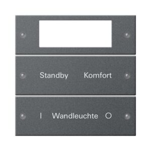 Wippenset 2f Plus beschr. System 55 Anthrazit(lack.) Gira 221228