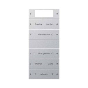 Wippenset 5f Plus (2+3) beschr. System 55 F Alu(lack.) Gira 221526