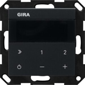 UP-Radio IP System 55 Schwarz m Gira 2320005