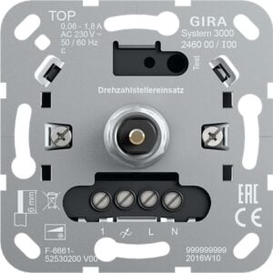 S3000 Drehzahlstellereins. Einsatz Gira 246000
