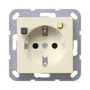 FI-Schutzsteckd. 30 mA SP System 55 Cremeweiß Gira 267701