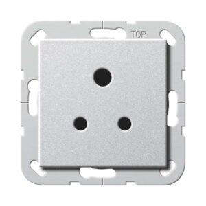 Steckd. BS Round Pin 5 A SH System 55 F Alu Gira 277226