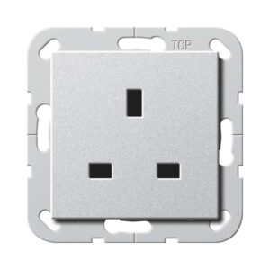 Steckd. BS 13 A SH System 55 F Alu Gira 277626