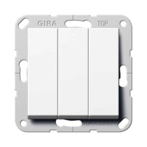 Wippschalter BS 3f Aus System 55 Reinweiß Gira 283003