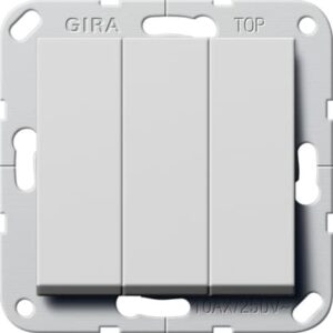 Wippschalter 3f Wechselsch. System 55 Grau m Gira 2832015