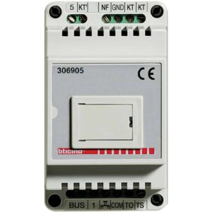 Telefon-Interface zur Anbindung von 2-Draht-Sprechanlagen an FTZ 123D12, 3 TE Bticino 306905