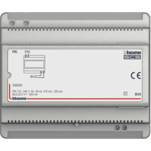 Ersatz-Spannungsversorgung für 2-Draht Audio-Sets Bticino. 4 TE DIN. BTICINO 346040