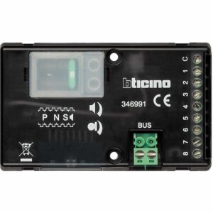 Einbaulautsprecher zum Anschluß von 8 externen Ruftasten, Maße: 90 x 55 x 24 mm BTICINO 346991