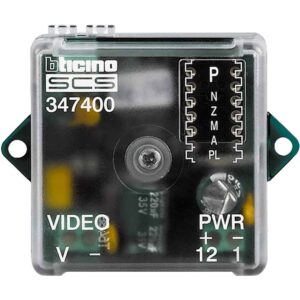 Kamera-Interface Koax / 2-Draht für externe Videokameras, Maße: 41 x 41 x 19 mm BTICINO 347400