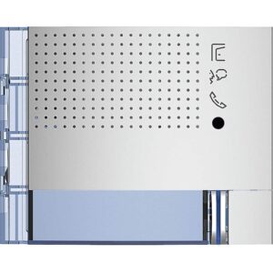 Abdeckung mit 1 Ruftaste für Lautsprechermodul Best.Nr. 351100, Farbe: Allmetal BTICINO 351111