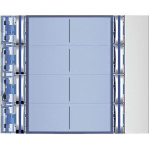Abdeckung für Ruftastenmodule von SFERA Aluminium, 8 Ruftasten,  Farbe: Allmetal BTICINO 352181