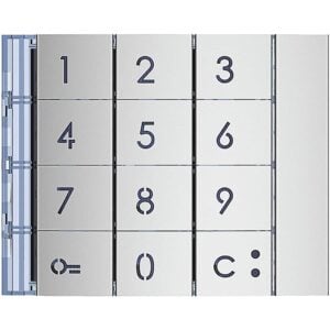 Frontblende Zehnertastatur Allmetall BTICINO 353001