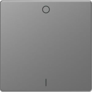 Wippe mit Kennzeichnung 0/ 1, Edelstahl, System Design Merten MEG3301-6036