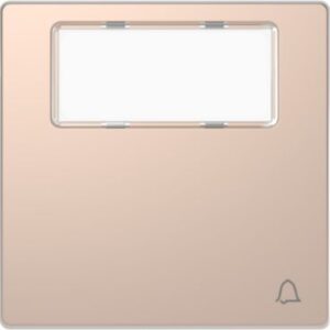 Wippe mit Schriftf. und Kennzeichnung Klingel, Champagnermetallic, System Design Merten MEG3365-6051