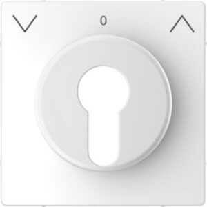 Zentralplatte für Rollladen-Tast-Rastschalter-Einsätze, Lotosweiß, System Design Merten MEG3883-6035