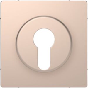 Zentralplatte für Wechsel-Rastschalter-Eins., Champagnermetallic, System Design Merten MEG3886-6051