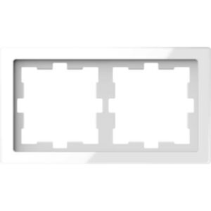 D-Life Glas Rahmen, 2 fach , Kristallweiß Merten MEG4020-6520